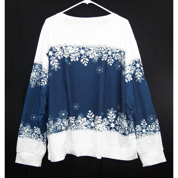 NEW Christmas Snowman Top Long Sleeves Banded Bottom 6X-Measures To Be A 3X/ 4X - Picture 8 of 16